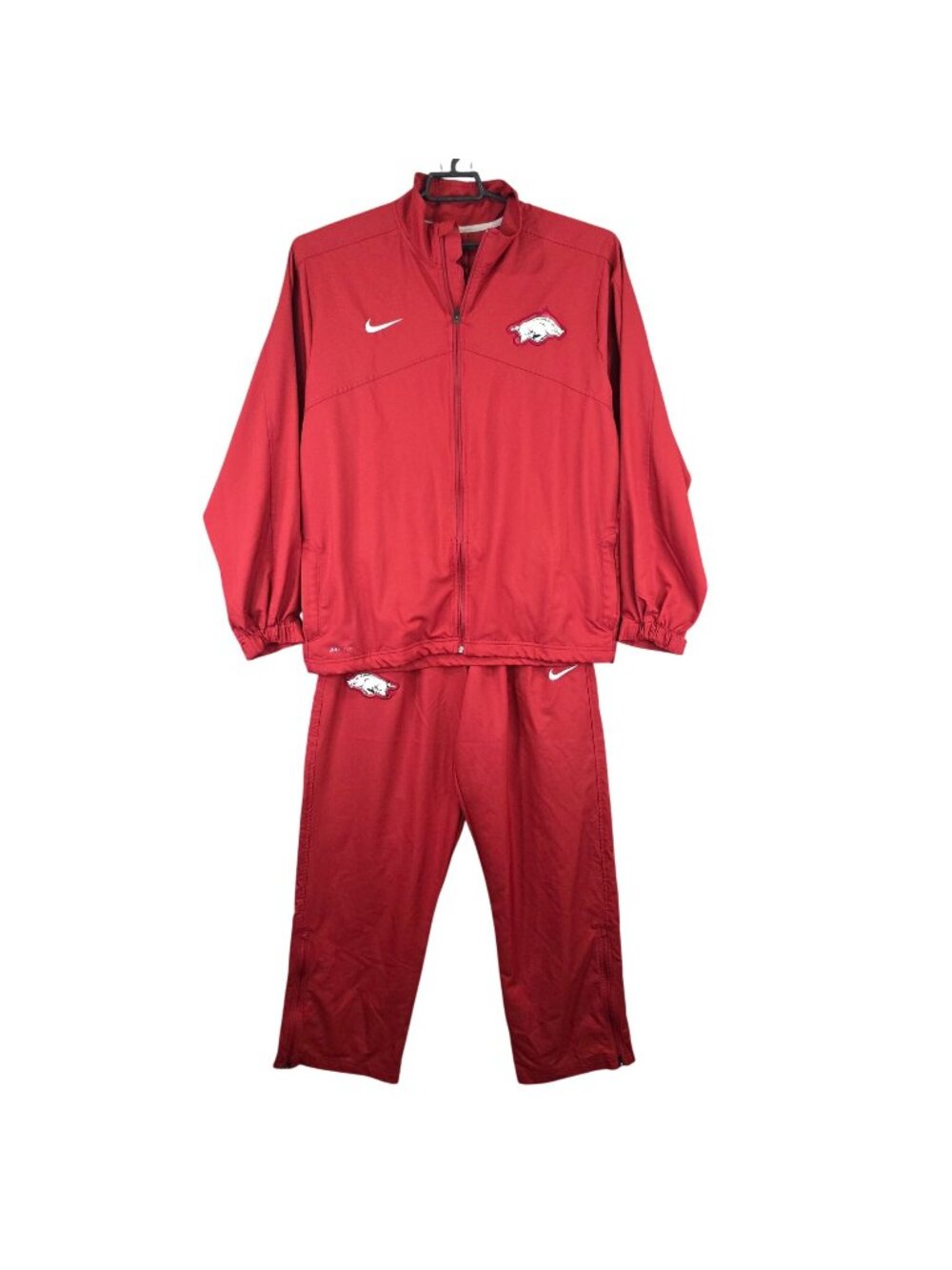 Mens Nike Red Arkansas Razorbacks Dri-FIT Tracksuit Jacket & Pants Set Size L